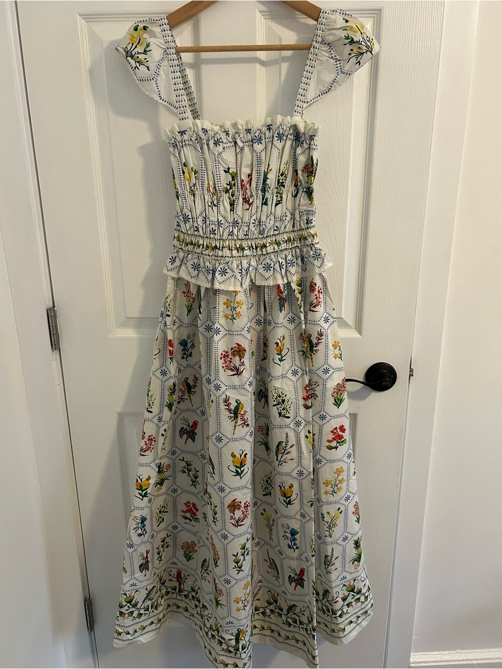 NWT Farm Rio Floral Print White Sundress SIZE 4 - Picture 2 of 16